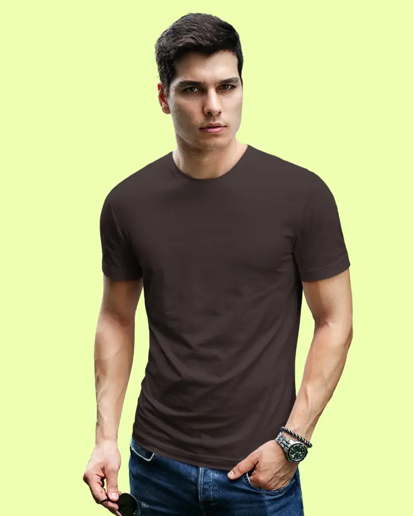 Men's Coffee Brown T-Shirt